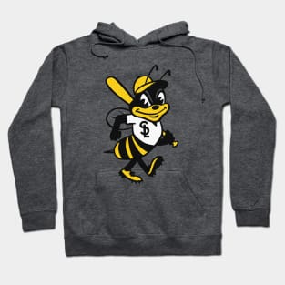 Salt Lake Bees - Retro Bee Mascot Hoodie